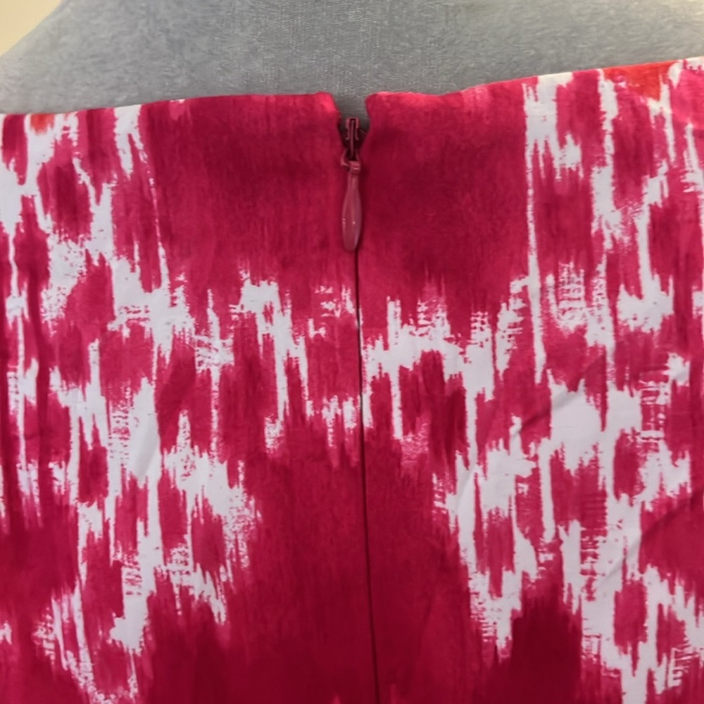 JONES NEW YORK Signature Stretch  Pink White & Red Sleeveless Dress NWOT - Picture 8 of 11